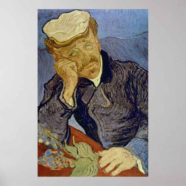 Affiches Dr Paul Gachet (2e version) par Vincent van Gogh (Devant)
