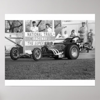 Affiches Drag vintage - Roadster de chat Pussy