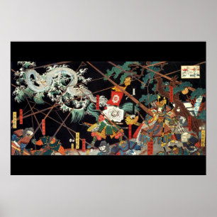 AFFICHES DRAGON BLANC