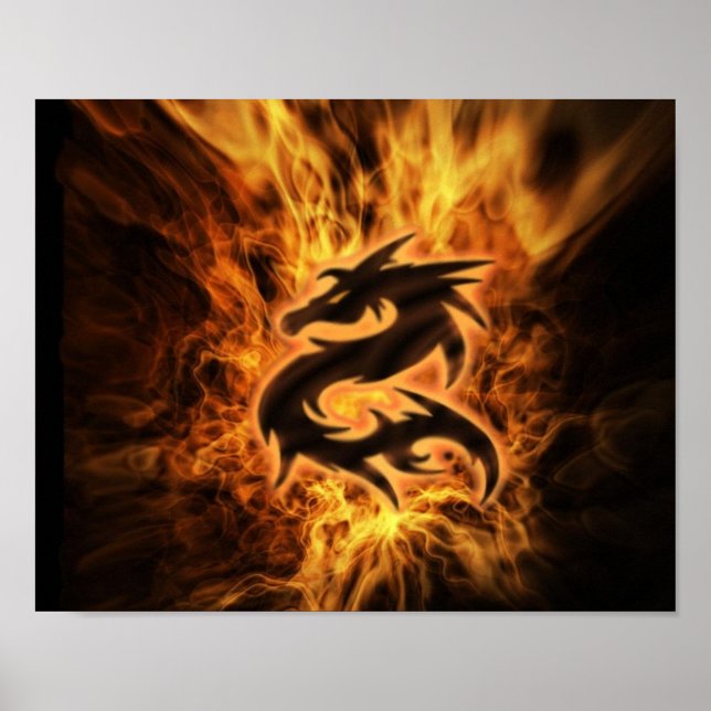 Affiches dragon de feu (Devant)