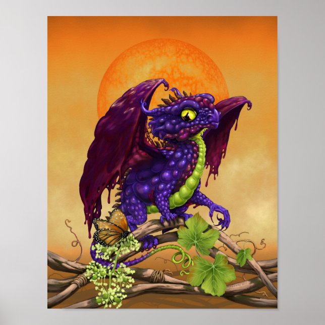 Affiches Dragon de gelée de raisin 11x14 (4x6 et plus) (Devant)