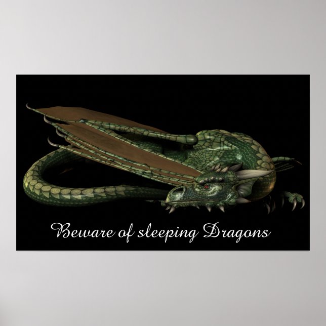 Affiches Dragon dormant (Devant)