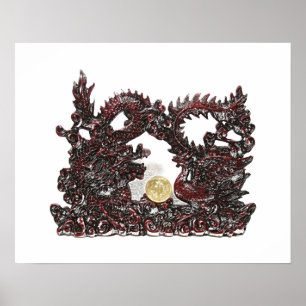 Affiches Dragon et Phoenix de Feng Shui