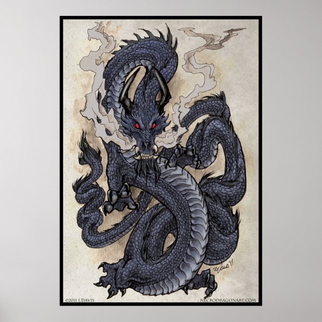 Affiches Dragon oriental (Devant)