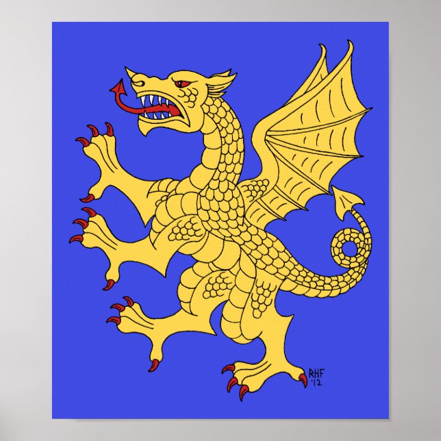 Affiches Dragon Rampant Ou (Devant)