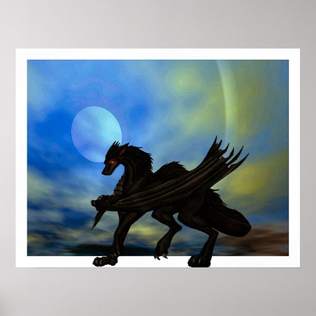 Affiches Dragon Sur Le Sondage (Devant)