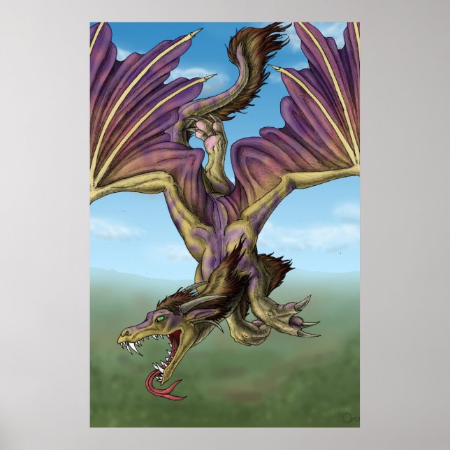 Affiches Dragon volant (Devant)
