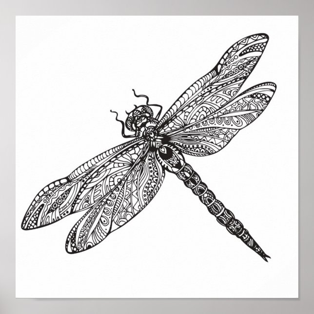 Affiches Dragonfly dans le style 2 (Devant)
