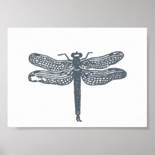 Affiches Dragonfly Greys Print