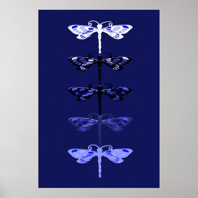 Affiches Dragons bleus (Devant)