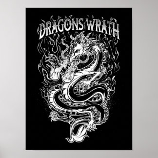 Affiches Dragons Wrath White