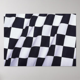 Affiches drapeau À damiers