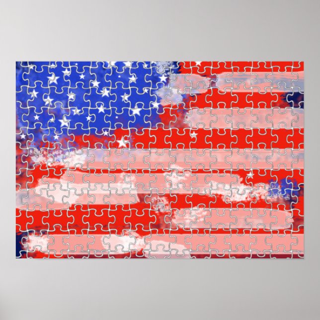 Affiches Drapeau américain (Devant)