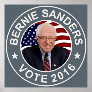 Affiches Drapeau américain Bernie Sanders