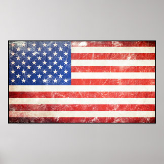 Affiches Drapeau américain robuste