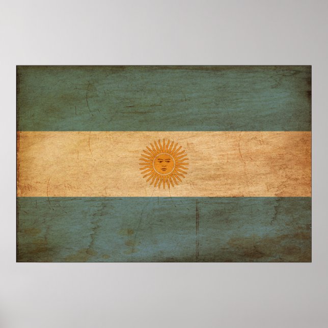 Affiches Drapeau Argentine (Devant)