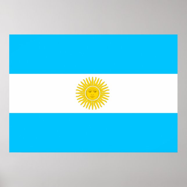 Affiches Drapeau Argentine (Devant)