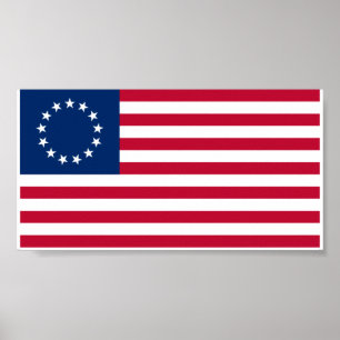 Affiches Drapeau Betsy Ross