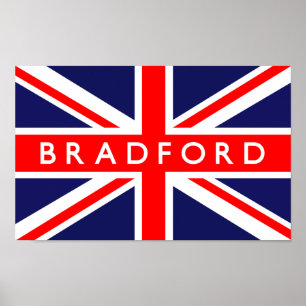 Affiches Drapeau Bradford UK