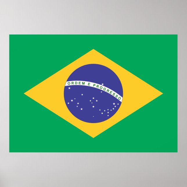 Affiches Drapeau Brasil (Devant)