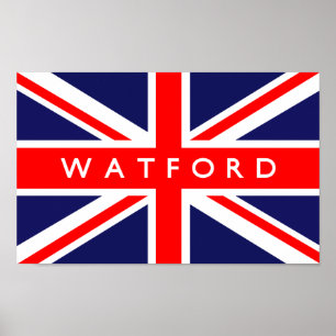 Affiches Drapeau britannique de Watford