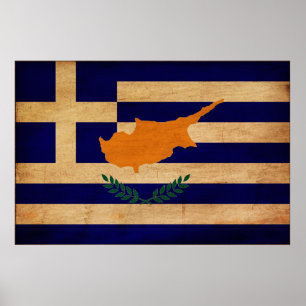 Affiches Drapeau chypriote grec