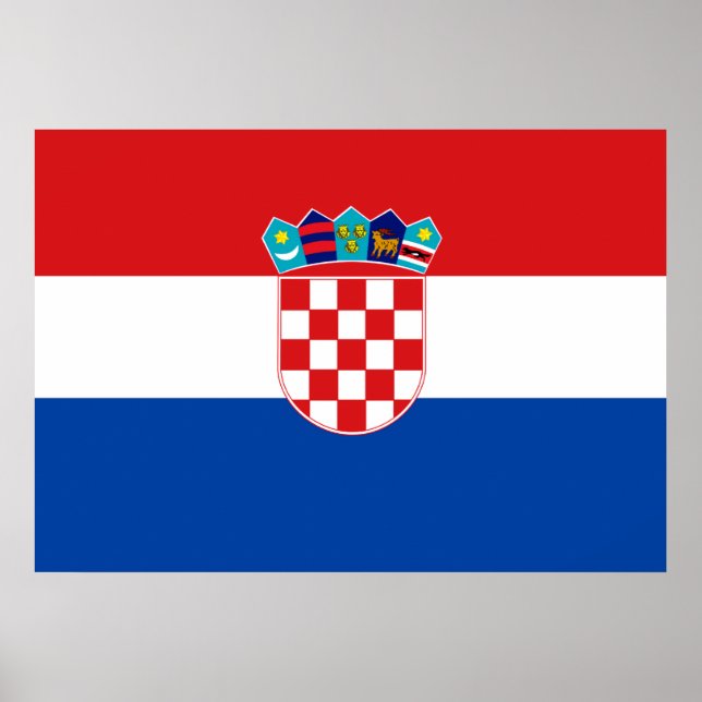 Affiches Drapeau Croatie (Devant)