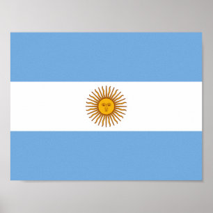 Affiches Drapeau d'affiche de l'Argentine