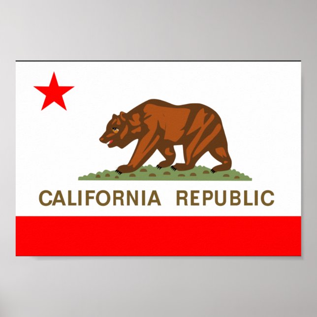 Affiches Drapeau de Californie (Devant)