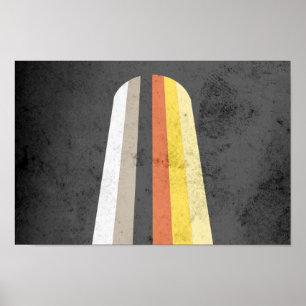 AFFICHES DRAPEAU DE FIERTE DES CHEVEUX LONGS