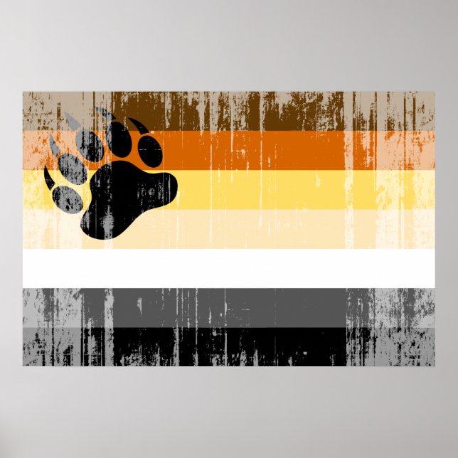 Affiches Drapeau de fierté des Ours (Devant)