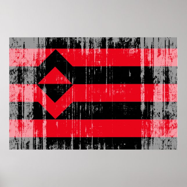 AFFICHES DRAPEAU DE FIST PRIDE (Devant)