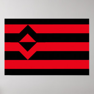 AFFICHES DRAPEAU DE FIST PRIDE