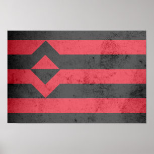 AFFICHES DRAPEAU DE FIST PRIDE