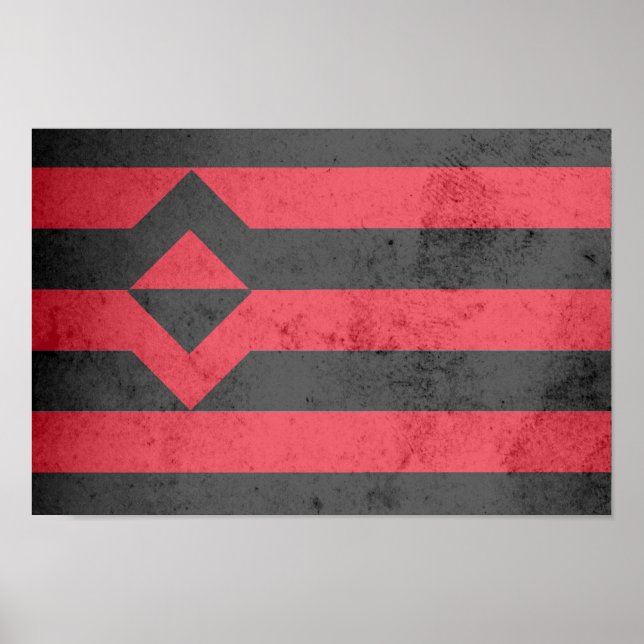 AFFICHES DRAPEAU DE FIST PRIDE (Devant)
