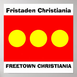 Affiches Drapeau de Freetown Christiania