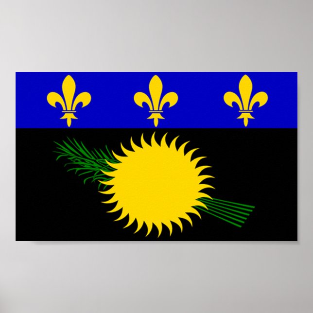 Affiches Drapeau de Guadeloupe (Devant)