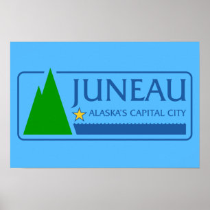 Affiches Drapeau de Juneau, Alaska