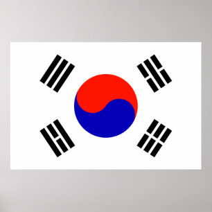 Affiches Drapeau de la Corée du Sud