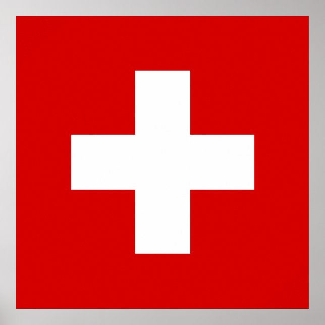 Affiches drapeau de la Suisse de qualité (Devant)