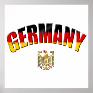 Affiches Drapeau de l'Allemagne logo chemises et cadeaux al
