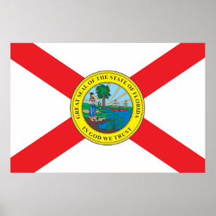 Affiches Drapeau de l'État de Floride