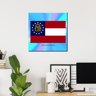Affiches Drapeau de l'État de Géorgie
