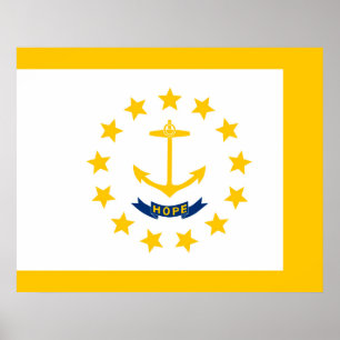 Affiches Drapeau de l'État de Rhode Island