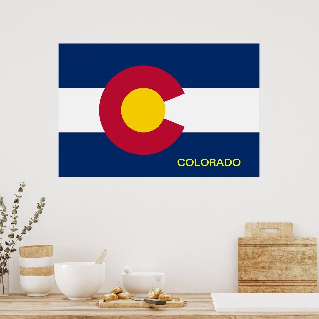 Affiches Drapeau de l'État du Colorado (Cuisine)