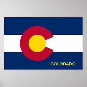 Affiches Drapeau de l'État du Colorado