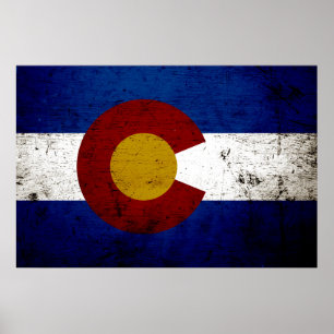 Affiches Drapeau de l'État du Colorado