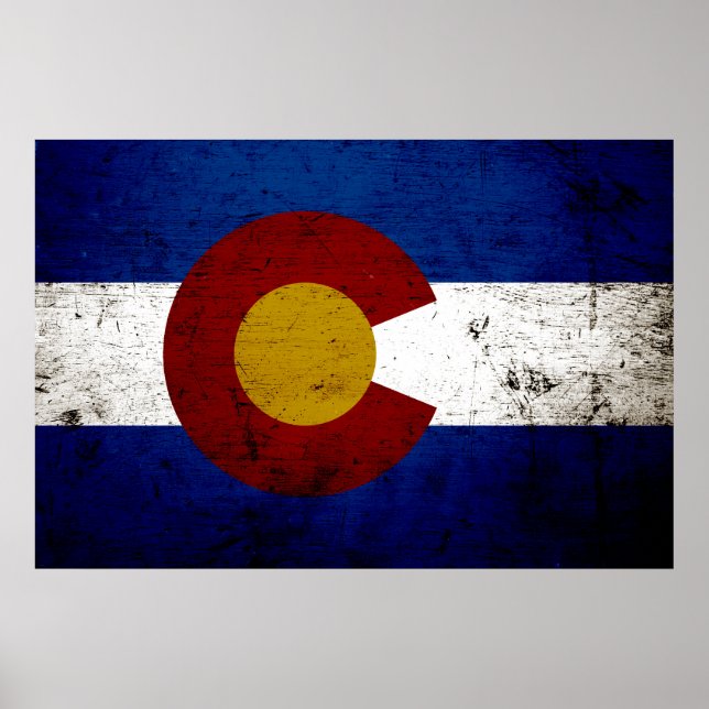 Affiches Drapeau de l'État du Colorado (Devant)