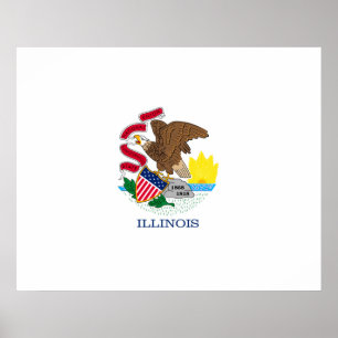 Affiches Drapeau de l'Illinois