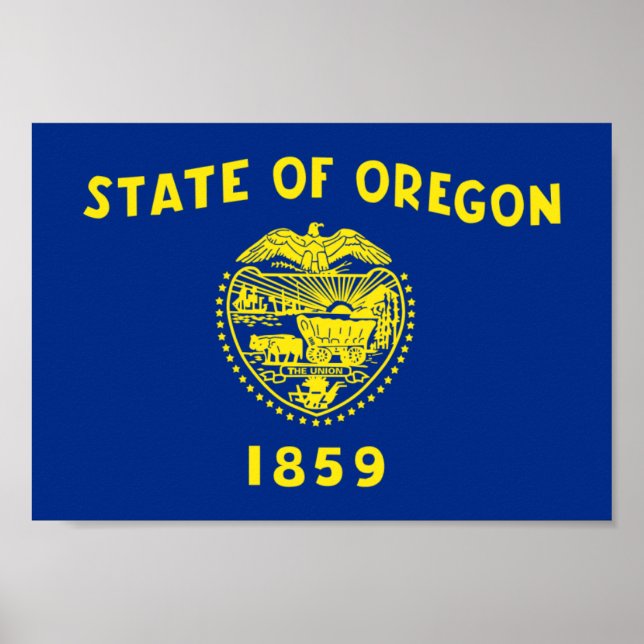 Affiches Drapeau de l'Oregon (Devant)